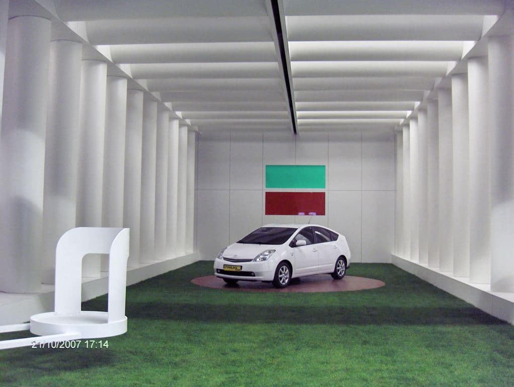 Som underentreprenør hjalp Sydfyns Byggefirma Engelbrecht Construction med at bygge dekorationen til Toyota reklamen.
